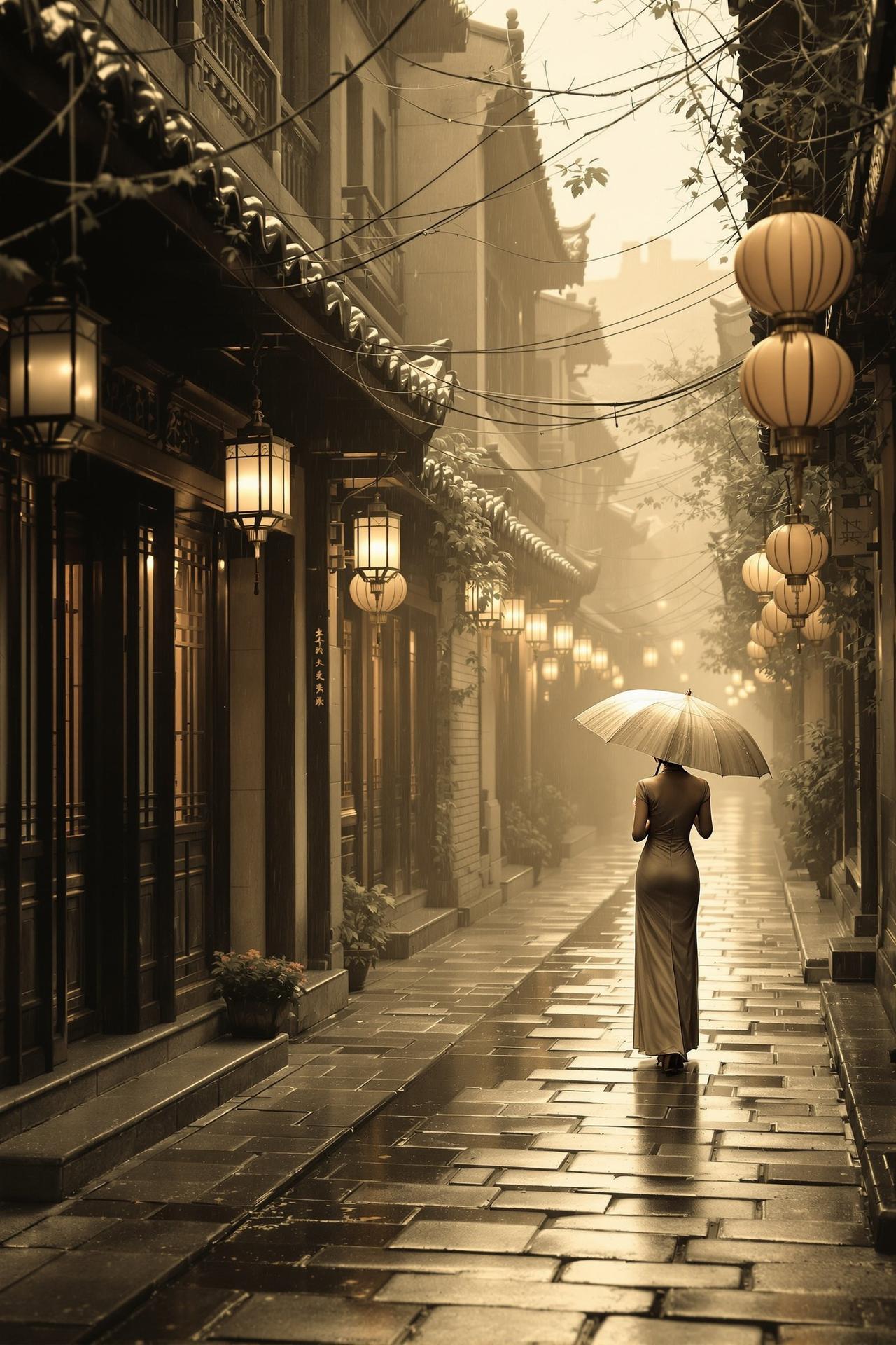 短剧tv精选作品 - 烟雨巷 - 青石板路上，刻满了思念的痕迹
